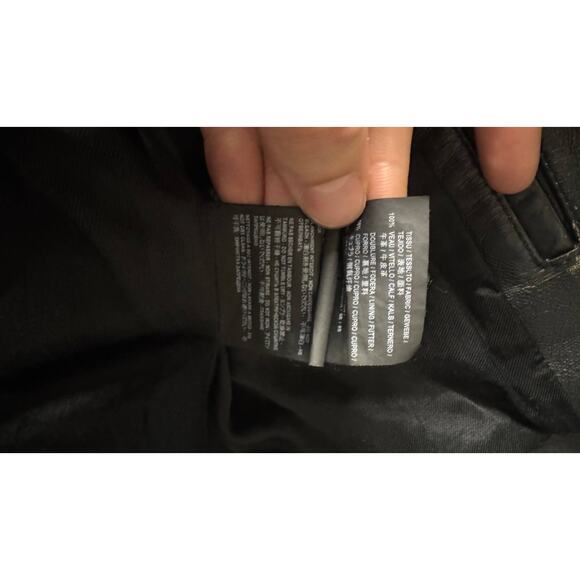 Saint Laurent Distressed Black Leather Jacket - Size 38/M - Picture 5 of 6